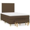 vidaXL Boxspring posteľ s matracom tmavohned&aacute; 120x200 cm l&aacute;tka