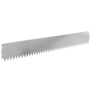 vidaXL Obrubn&iacute;k tr&aacute;vnika 30 ks 103 x 15 cm Oceľ Strieborn&aacute;