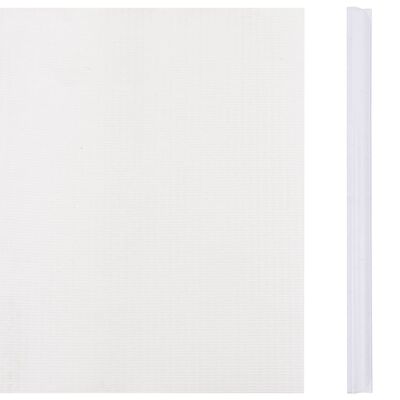 vidaXL Záhradné tieniace fólie 4 ks PVC 35x0,19 m biele