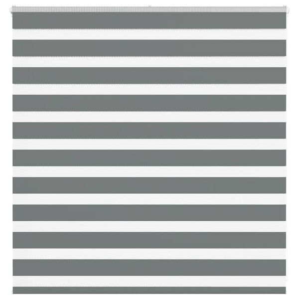 vidaXL Zebra roleta tmavošedá 140x100 cm šírka látky 135,9cm polyester