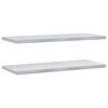 vidaXL N&aacute;stenn&eacute; police 2 ks 100x40 cm strieborn&eacute; nehrdzavej&uacute;ca oceľ
