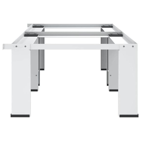 vidaXL Dvojit&yacute; podstavec pod pr&aacute;čku a su&scaron;ičku, biely