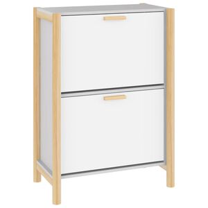 vidaXL Botn&iacute;k biely 57,5x33x80 cm spracovan&eacute; drevo