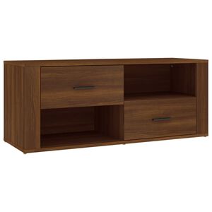 vidaXL TV skrinka hned&yacute; dub 100x35x40 cm spracovan&eacute; drevo