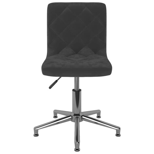 vidaXL Otočn&eacute; jed&aacute;lensk&eacute; stoličky 4 ks čierne zamatov&eacute;