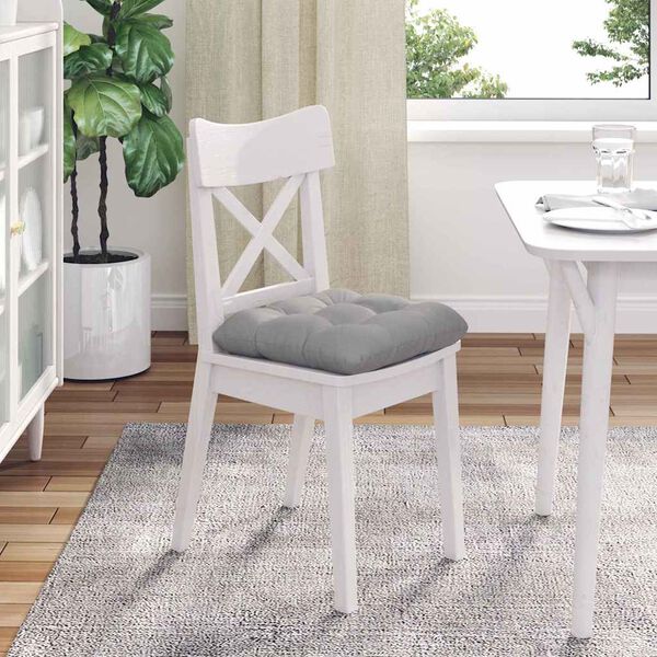 vidaXL Vank&uacute;&scaron;e na sedenie 4 pcs Obl&aacute; &scaron;ed&aacute; 45 x 45 x 12 cm l&aacute;tka