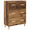 vidaXL Highboard so z&aacute;suvkou Star&eacute; drevo 69,5 x 34 x 180 cm