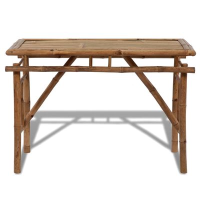 vidaXL Skladací záhradný stôl 120x50x77 cm, bambus