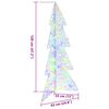 vidaXL Vianočn&yacute; stromček s 100 LED-i Viacfarebn&yacute; 120 cm Akryl