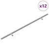 vidaXL rukov&auml;ť 12 ks Strieborn&aacute; 500 mm Oceľ
