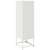 vidaXL Highboard White 36x39x123 cm Oceľ valcovaná za studena