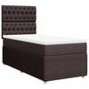 vidaXL Boxspring posteľ s matracom tmavohned&aacute; 90x190 cm l&aacute;tka