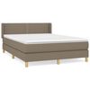 vidaXL Boxspring posteľ s matracom sivohned&yacute; 140x190 cm l&aacute;tka