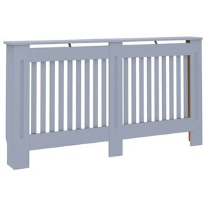 vidaXL Kryt na radi&aacute;tor antracitov&yacute; 152x19x81,5 cm MDF