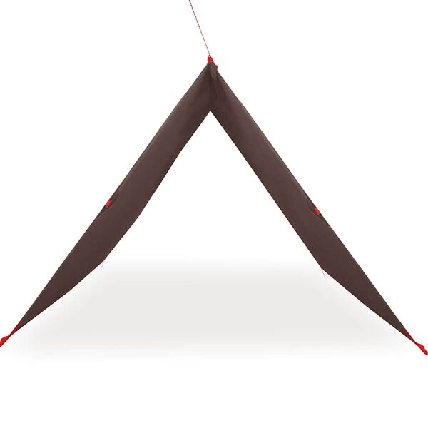 vidaXL Kempingová plachta hnedá 366x306 cm vodotesná