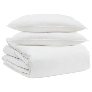 vidaXL Sada prikr&yacute;vok s vank&uacute;&scaron;om 3 pcs Biela Husacia perie