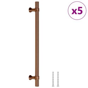vidaXL Rukov&auml;te na skrinku 5 ks bronzov&eacute; 192 mm nehrdzavej&uacute;ca oceľ