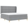 vidaXL Boxspring posteľ s matracom tmavo&scaron;ed&aacute; 90x190 cm Svetlosiv&aacute;