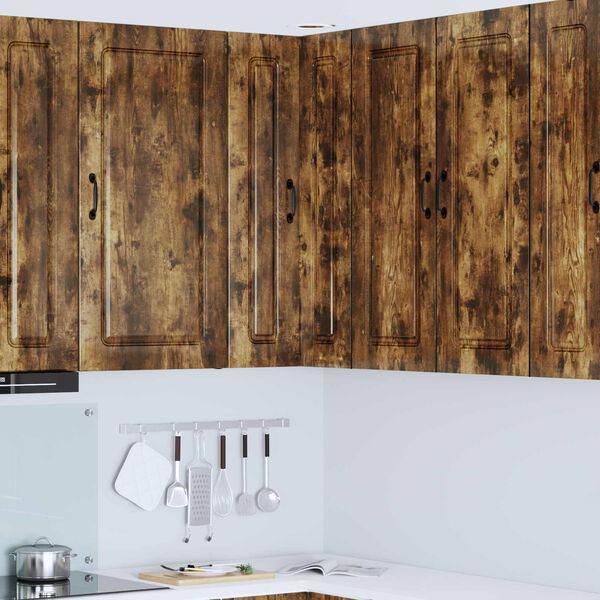 vidaXL Kuchynsk&aacute; skriňa s &uacute;ložiskom Kalmar Dymov&aacute; dub 57 x 57 x 100 cm