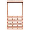 vidaXL Vonkajší barový stôl so strechou 112,5x57x195,5cm masívne drevo