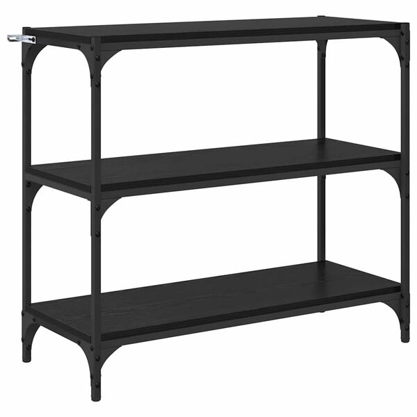 vidaXL Knižnica Čierny dub 80 x 33 x 70,5 cm