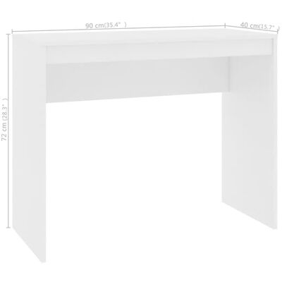 vidaXL Písací stôl 90x40x72 cm, kompozitné drevo