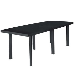 vidaXL Z&aacute;hradn&yacute; st&ocirc;l antracitov&yacute; 216x90x72 cm plastov&yacute;