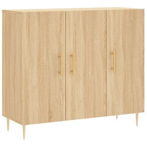 vidaXL Komoda dub sonoma 90x34x80 cm kompozitn&eacute; drevo