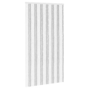 vidaXL Z&aacute;ves proti hmyzu z chenille Svetlo &scaron;ed&aacute; a biela 118 x 220 cm