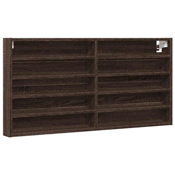 vidaXL Vitr&iacute;na hned&yacute; dub 100x8,5x50 cm kompozitn&eacute; drevo