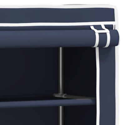 vidaXL 2-poschodový úložný regál nad práčku modrý 71x29,5x170,5 cm
