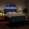 vidaXL Boxspring posteľ s matracom modr&aacute; 200x200 cm l&aacute;tka