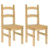 vidaXL Jed&aacute;lensk&eacute; stoličky 2 ks 40x46x99 cm borovicov&yacute; mas&iacute;v