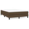 vidaXL Boxspring posteľ s matracom tmavohnedá 140x200 cm látka