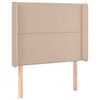 vidaXL Čelo postele so z&aacute;hybmi kapuč&iacute;nov&eacute; 83x16x118/128 cm umel&aacute; koža