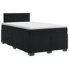 vidaXL Posteľ boxspring s matracom Čierna 120 x 200 cm Zamat