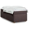 vidaXL Boxspring posteľ s matracom tmavohnedá 90x190 cm látka