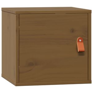 vidaXL N&aacute;stenn&aacute; skrinka medovo-hned&aacute; 31,5x30x30 cm mas&iacute;vna borovica