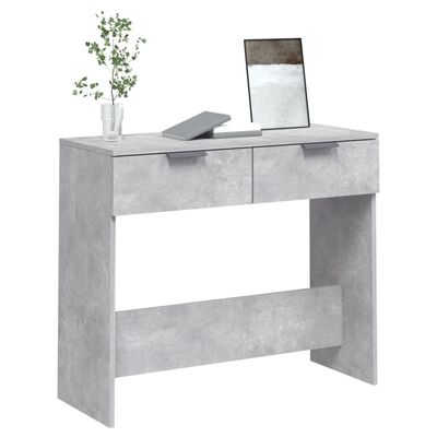 vidaXL Konzolový stolík betónovo sivý 90x36x75 cm spracované drevo