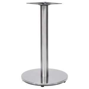 VidaXL Bistro Stolov&aacute; noha Strieborn&aacute; &Oslash;45x72 cm Nerezov&aacute; oceľ