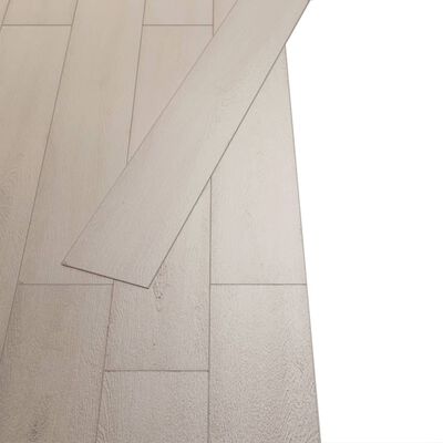 vidaXL Samolepiace podlahové dosky z PVC 5,21m² 2mm dub klasický biely