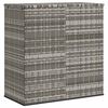 vidaXL Z&aacute;hradn&yacute; &uacute;ložn&yacute; box z polyratanu 100x49x103,5 cm siv&yacute;