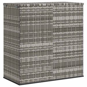 vidaXL Z&aacute;hradn&yacute; &uacute;ložn&yacute; box z polyratanu 100x49x103,5 cm siv&yacute;