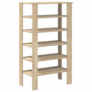 vidaXL Reg&aacute;l na top&aacute;nky dub sonoma 61x32x105 cm spracovan&eacute; drevo