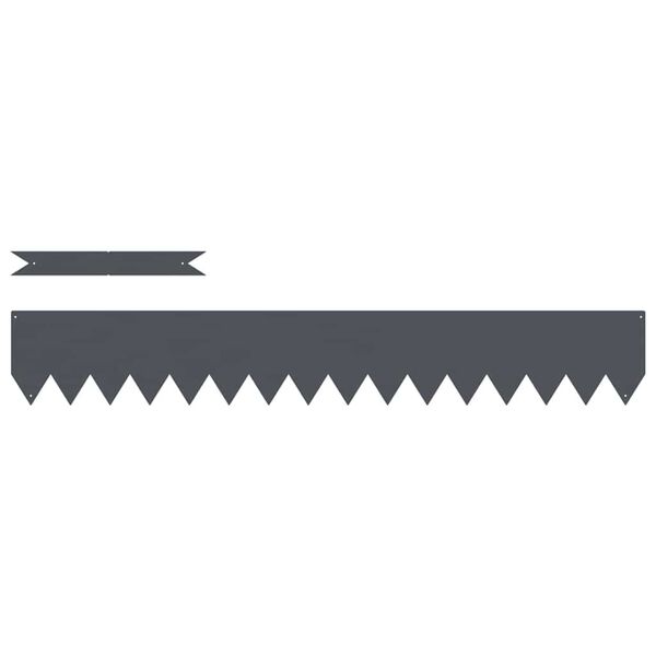 vidaXL Obrubn&iacute;k tr&aacute;vnika 30 pcs Antracit 100 x 0.05 x 20 cm