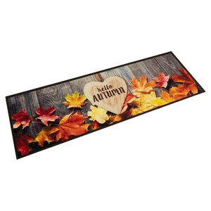 vidaXL Kuchynsk&yacute; koberec, prateľn&yacute;, Jeseň 45x150 cm, zamat