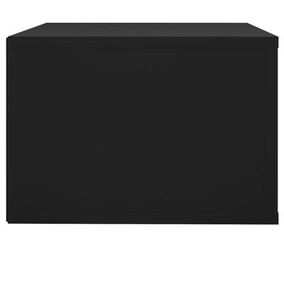 vidaXL Nástenný nočný stolík čierny 50x36x25 cm