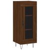 vidaXL Komoda hned&yacute; dub 34,5x34x90 cm spracovan&eacute; drevo