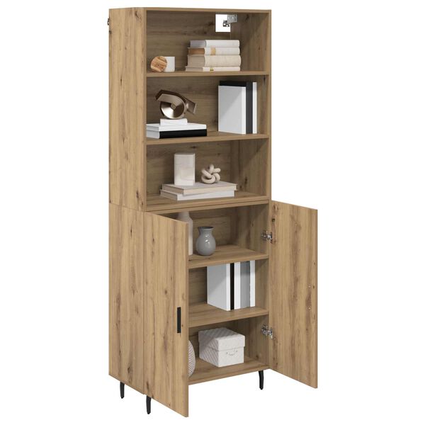 vidaXL Highboard Remeseln&yacute; dub 69,5 x 34 x 180 cm