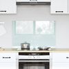 vidaXL Kuchynský backsplash Biela 80 x 50 cm tvrdené sklo